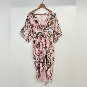 Gianni Bini Lara High Low Floral Kimono Dress 4